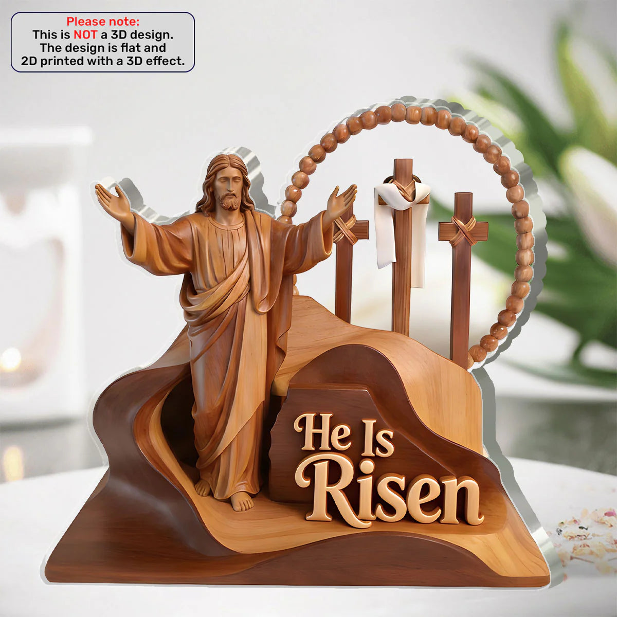 The Risen Savior | Custom Shaped Acrylic Plaque