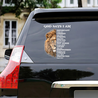 God Says I Am - Sticker