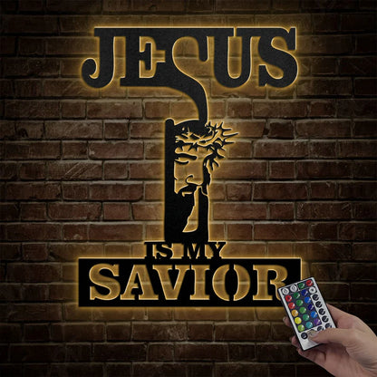 Jesus Is My Savior - Metal Wall Art Sign