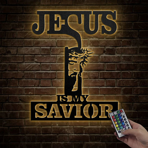 Jesus Is My Savior - Metal Wall Art Sign