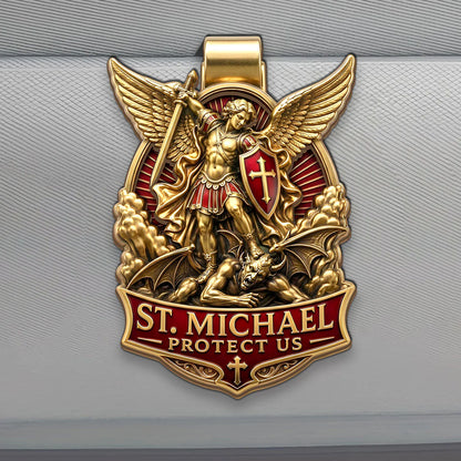 St. Michael, Defender Of The Faith, Patron Saint Gift | Car Visor Clip