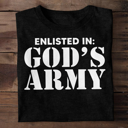 Enlisted In God's Army | 2D Unisex T-shirt