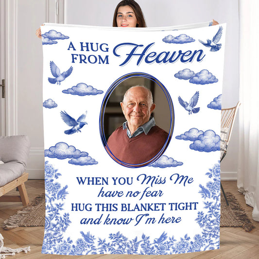When You Miss Me Have No Fear - Personalized Fleece Blanket