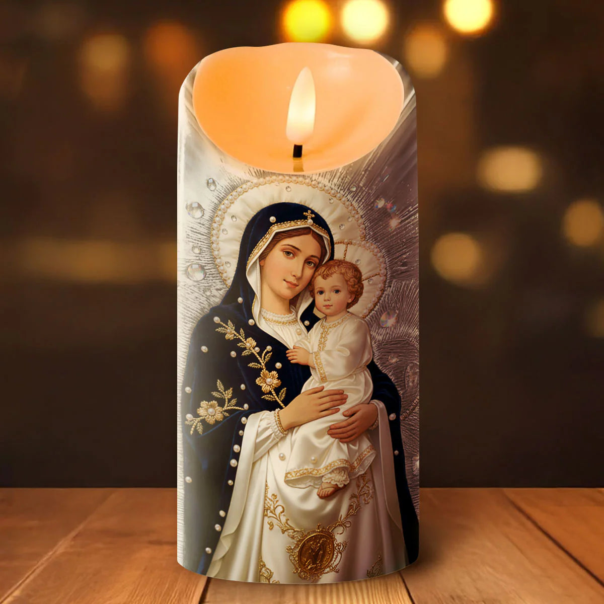 Our Lady Of Divine Light - Flameless LED Candle
