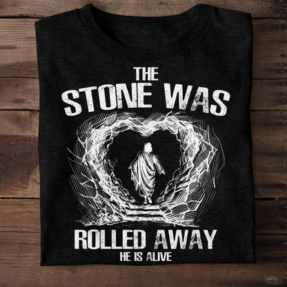 The Stone Was Rolled Away | 2D Unisex T-shirt