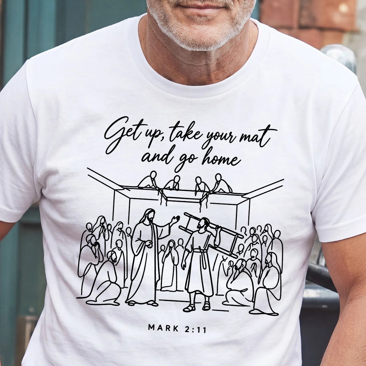 Get Up, Take Your Mat And Go Home, Gift For Christian | 2D Unisex T-shirt