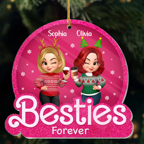 Besties Forever - Personalized 1-Layer Acrylic Ornament