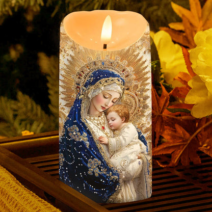 Holy Mother’s Tender Love - Flameless LED Candle