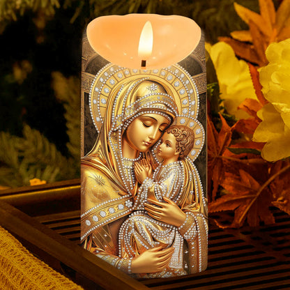 Golden Motherly Blessing - Flameless LED Candle
