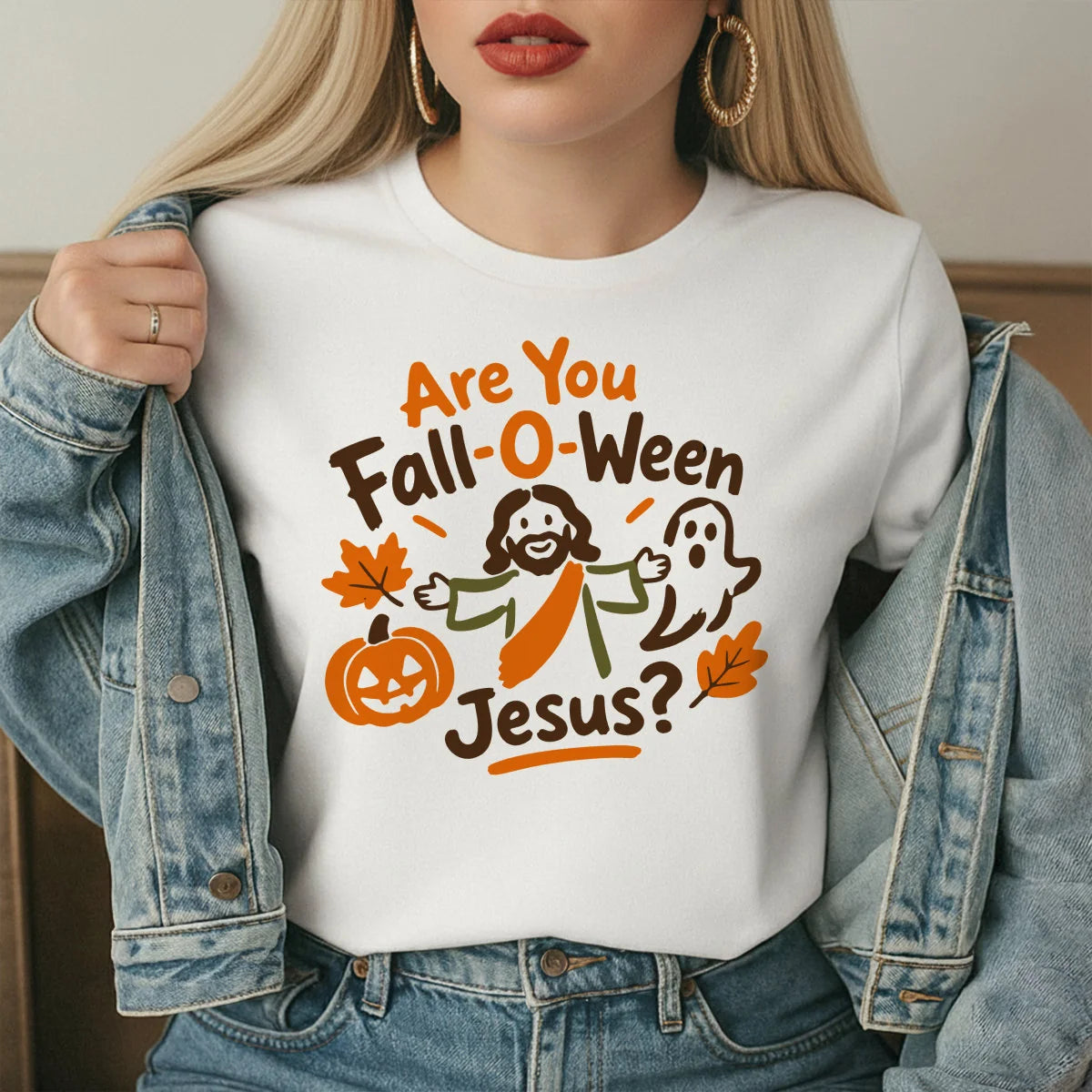 Are You Fall-O-Ween Jesus?,  Gift For Christians | 2D Unisex T-shirt