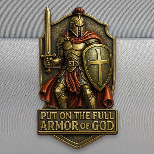 Put On The Full Armor Of God - Car Visor Clip