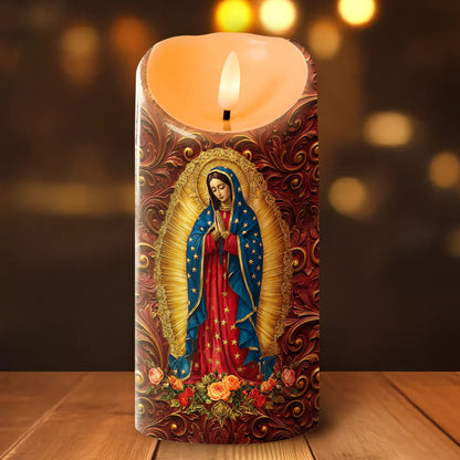 Our Lady Of Guadalupe - Flameless LED Candle