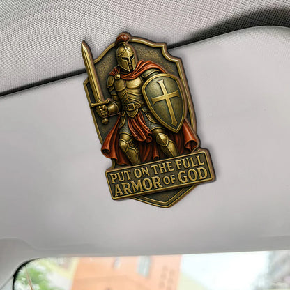 Put On The Full Armor Of God - Car Visor Clip
