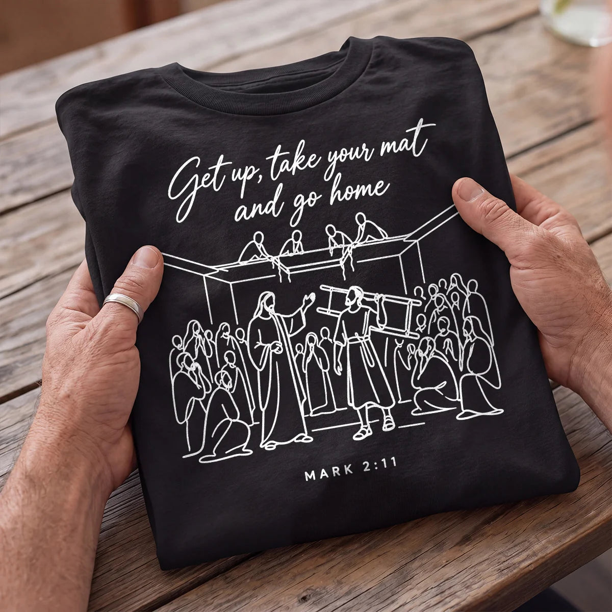 Get Up, Take Your Mat And Go Home, Gift For Christian | 2D Unisex T-shirt