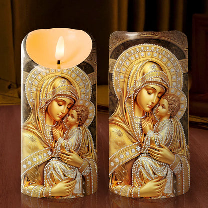 Golden Motherly Blessing - Flameless LED Candle