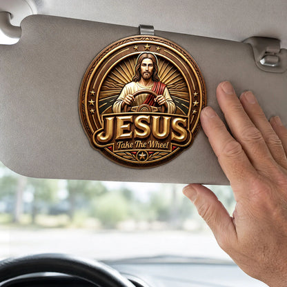 Jesus Take The Wheel, Christian Gift | Car Visor Clip