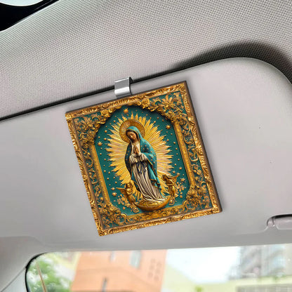 Heavenly Light Of Guadalupe - Car Visor Clip