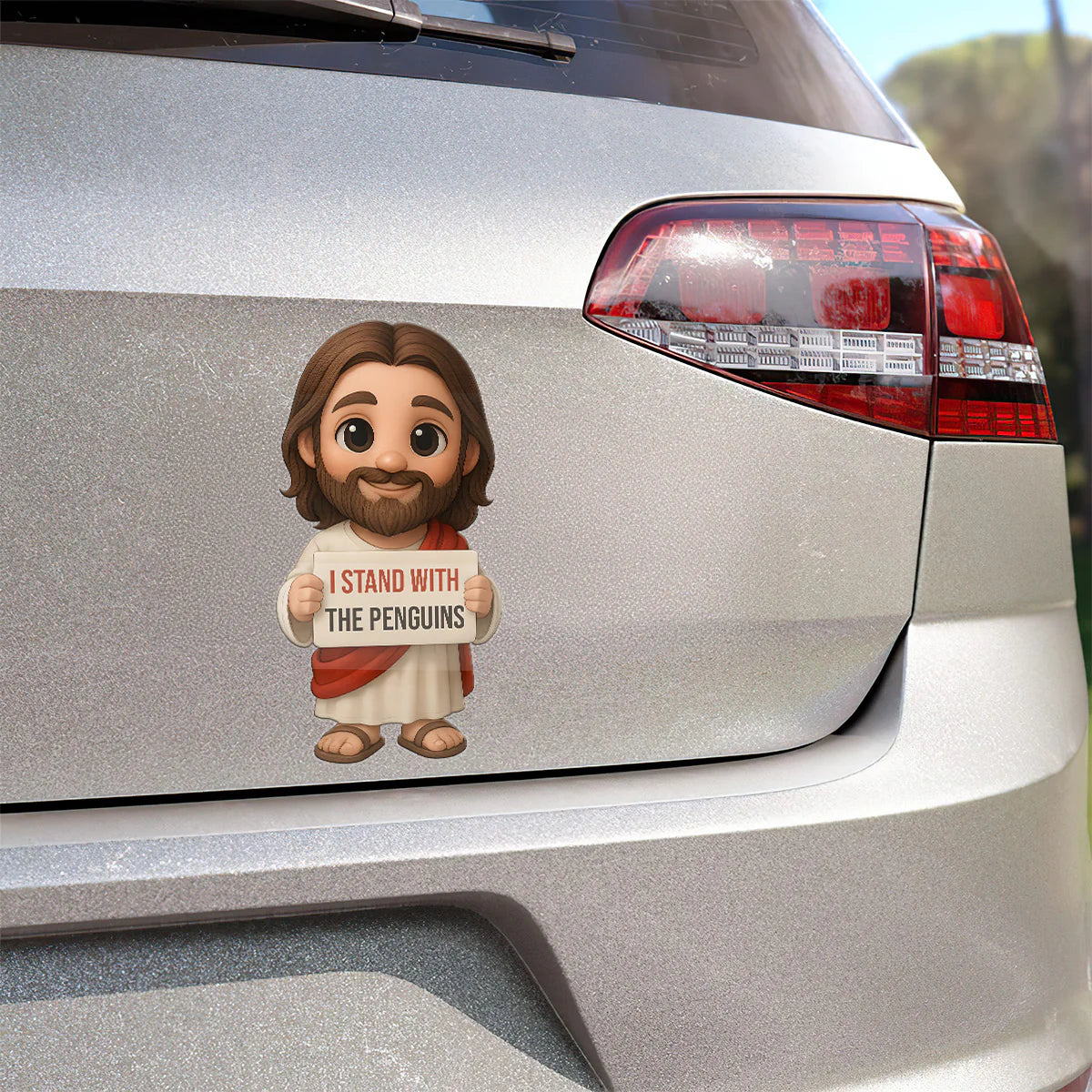 God Bless The Penguins - Sticker