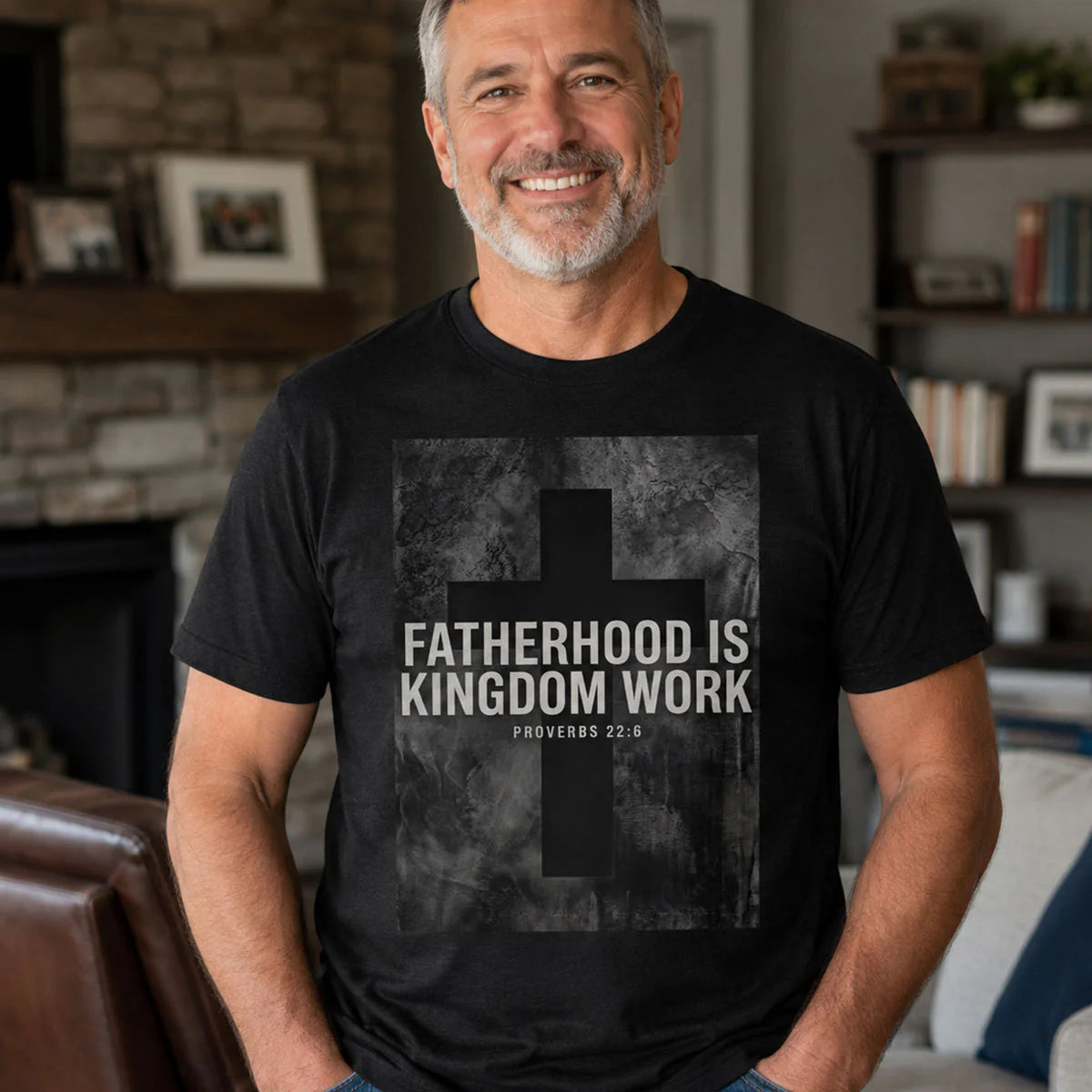 Fatherhood Is Kingdom Work | 2D Unisex T-shirt
