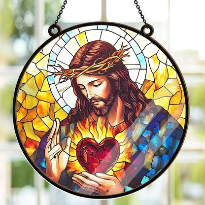 Sacred Heart Of Jesus - Window Hanging Suncatcher