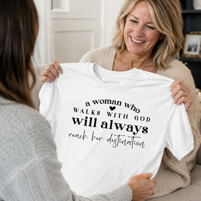 A Woman Who Walks With God | 2D Unisex T-shirt