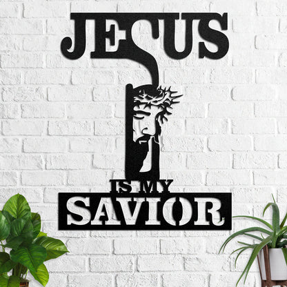Jesus Is My Savior - Metal Wall Art Sign