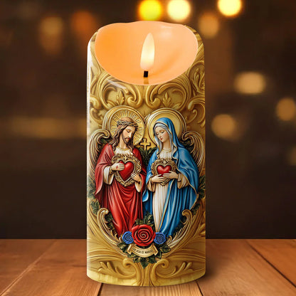 Eternal Hearts Of Heaven - Flameless LED Candle