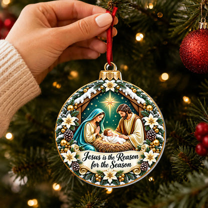 Christ Our Reason, Gift For Family | 1-Layer Acrylic Ornament  111 reviews