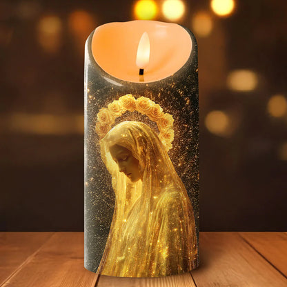 Crown Of Roses, Light Of Heaven - Flameless LED Candle