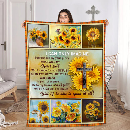Beautiful Sunflower Fleece Blanket - I Can Only Imagine