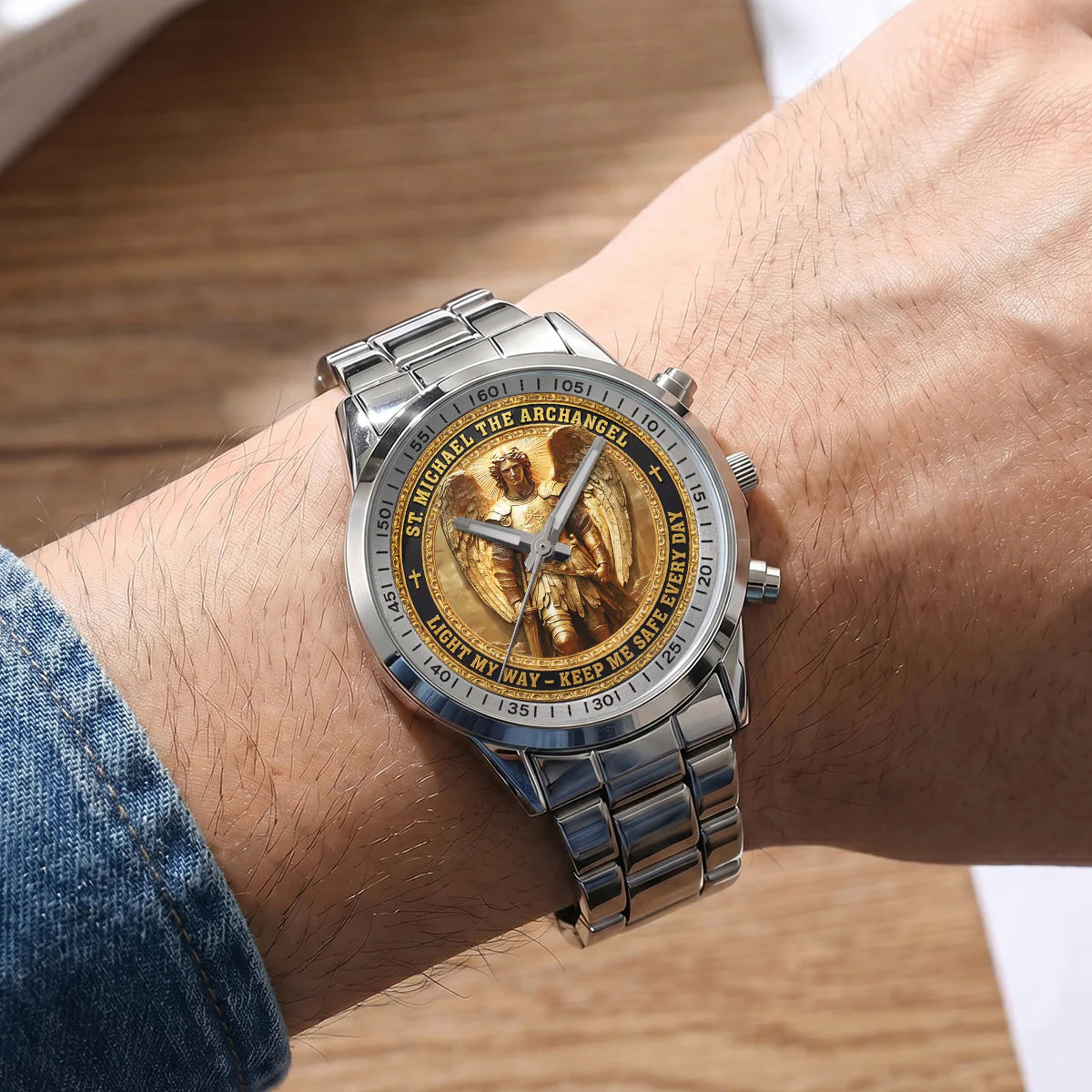 Archangel Michael Heaven’s Guardian - Men's Wrist Watch