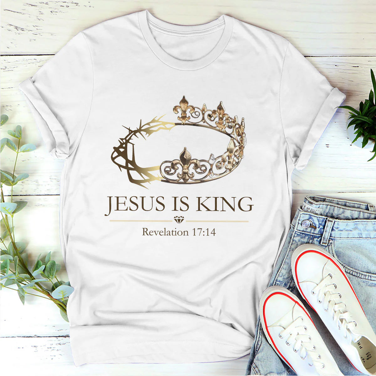 Jesus Is King | Personalized 2D Unisex T-shirt