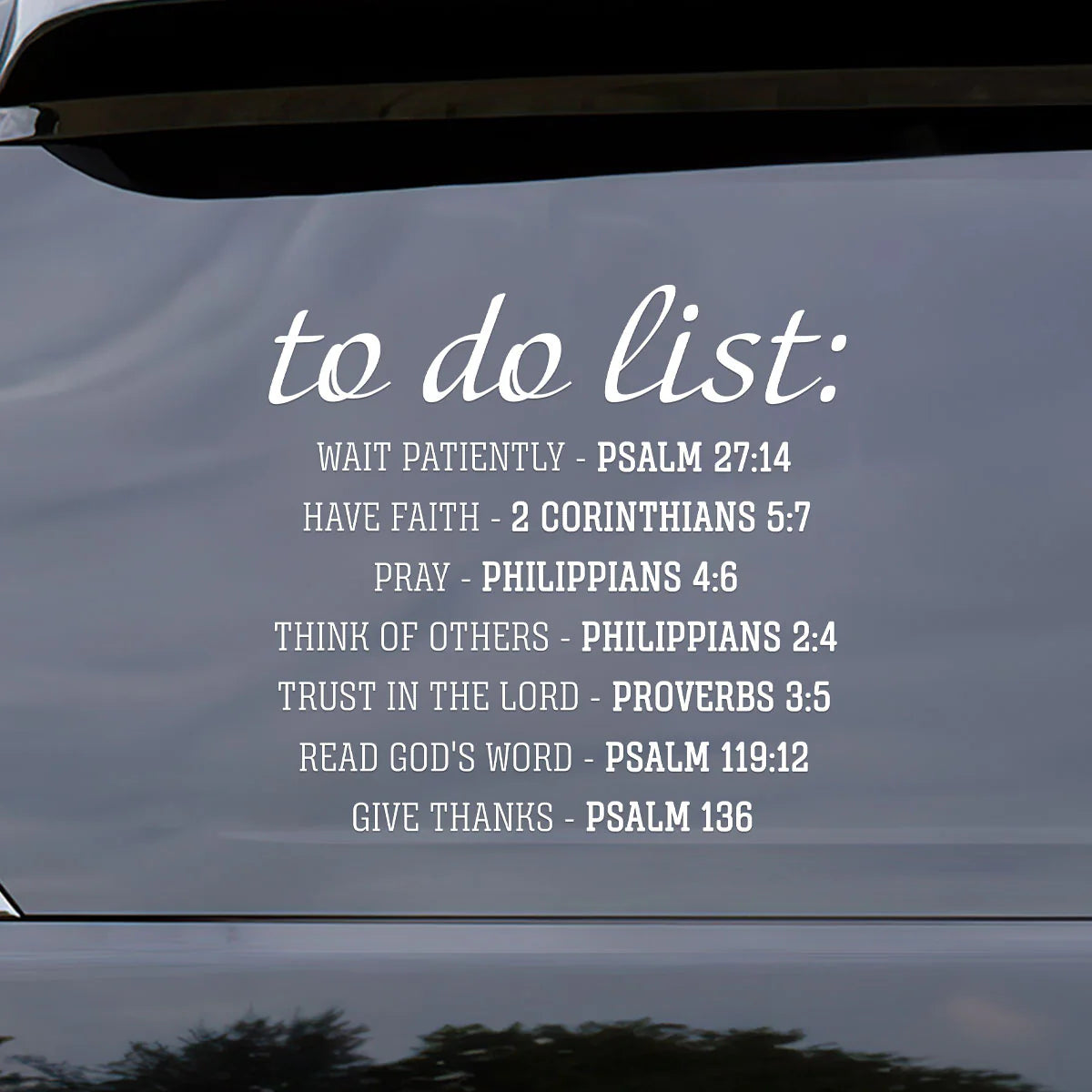 Christian Daily Todo List - Sticker