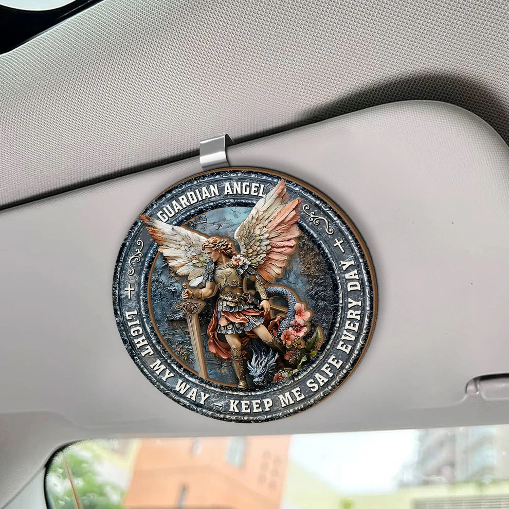 Saint Michael The Heavenly Protector - Car Visor Clip