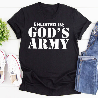 Enlisted In God's Army | 2D Unisex T-shirt