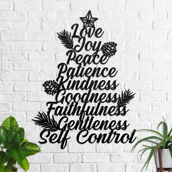Fruit Of The Spirit - Metal Wall Art Sign