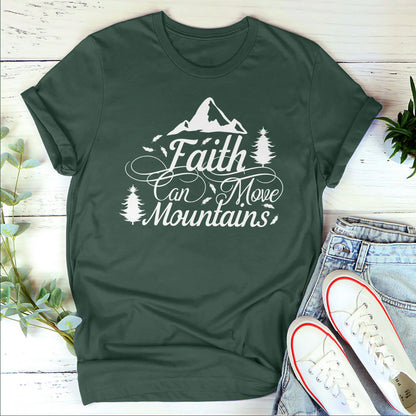 Faith Can Move Mountains | Personalized 2D Unisex T-shirt