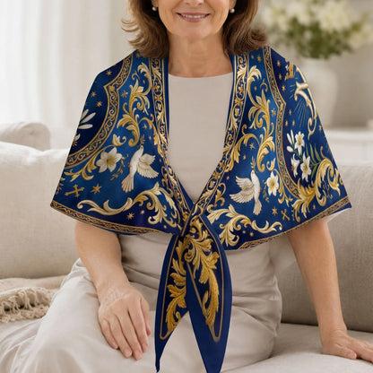 Mary Queen Of Heaven Bandana, Gift For Women | Shawl Wrap