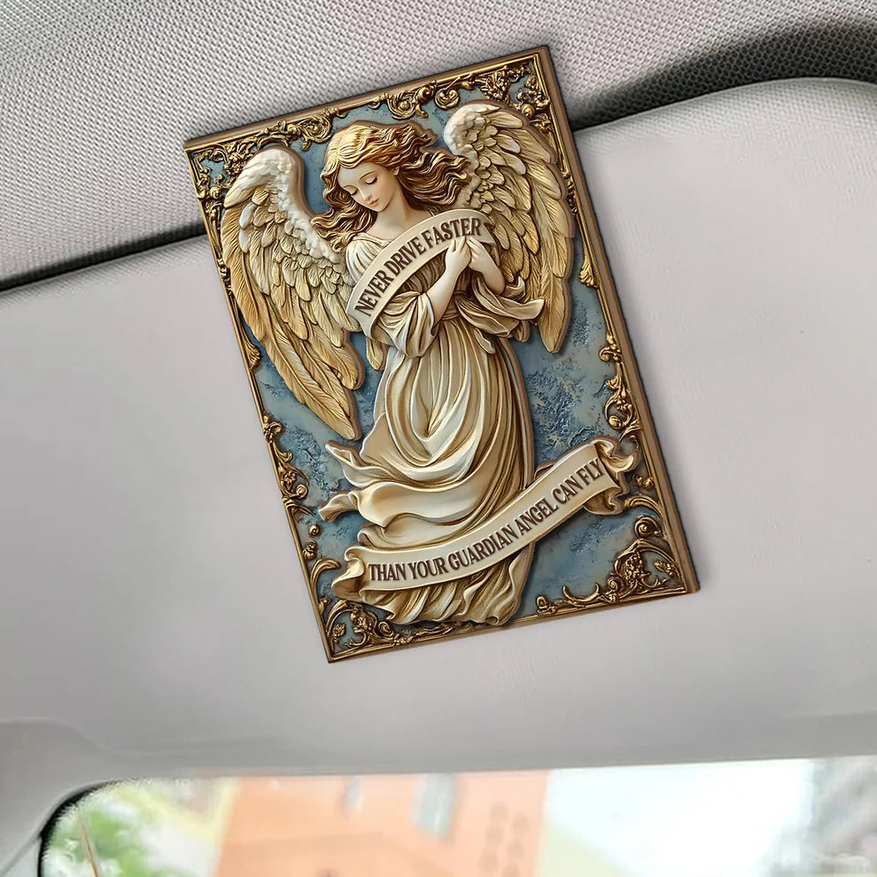 Drive With Faith, Protected By Grace - Car Visor Clip