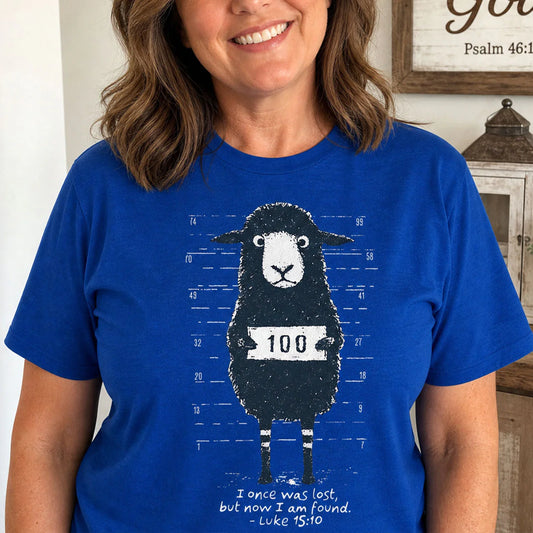 I Once Was Lost But Now I Am Found, Amazing Grace | 2D Unisex T-shirt