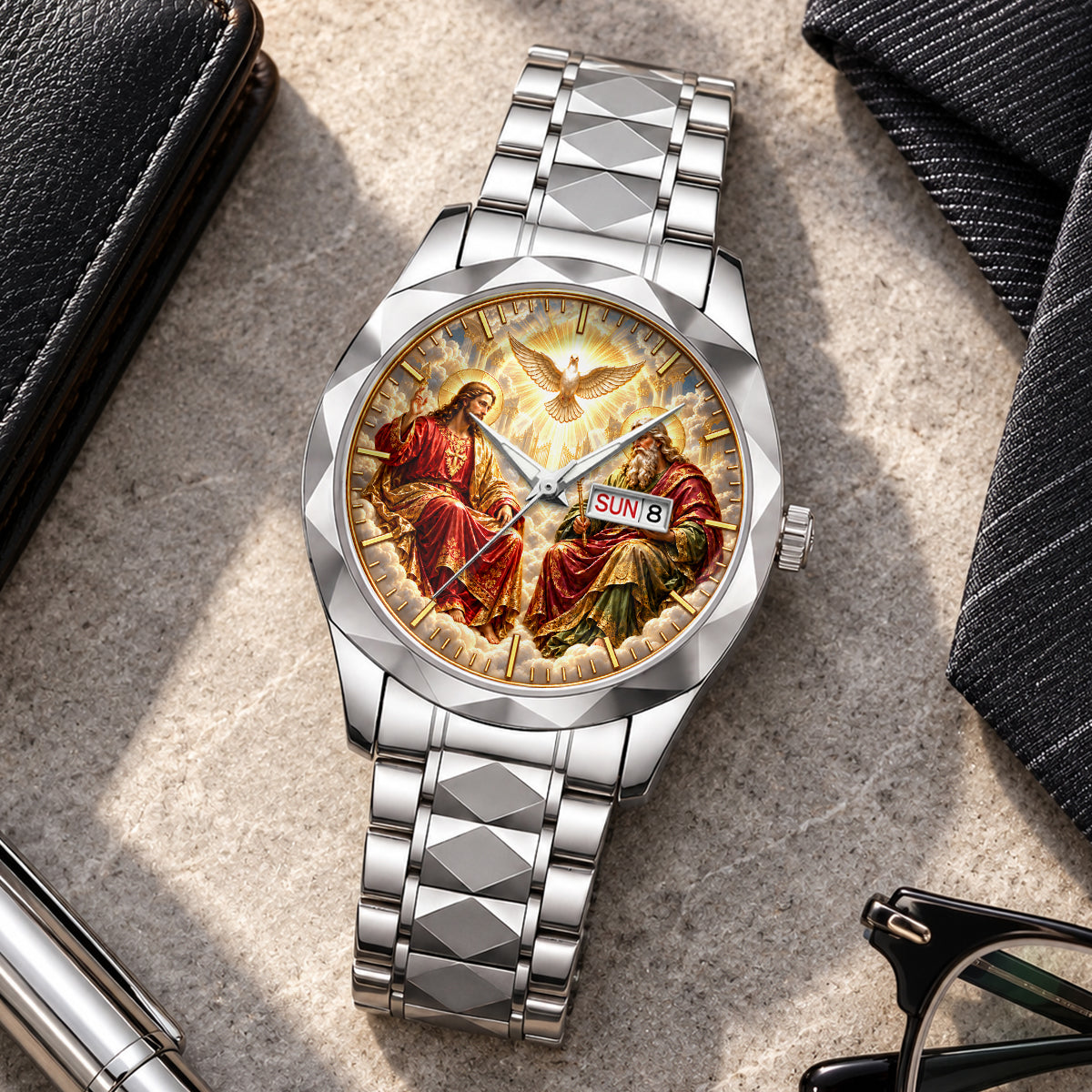 Divine Glory Of The Holy Trinity, Gift For Men - Men's Wrist Watch