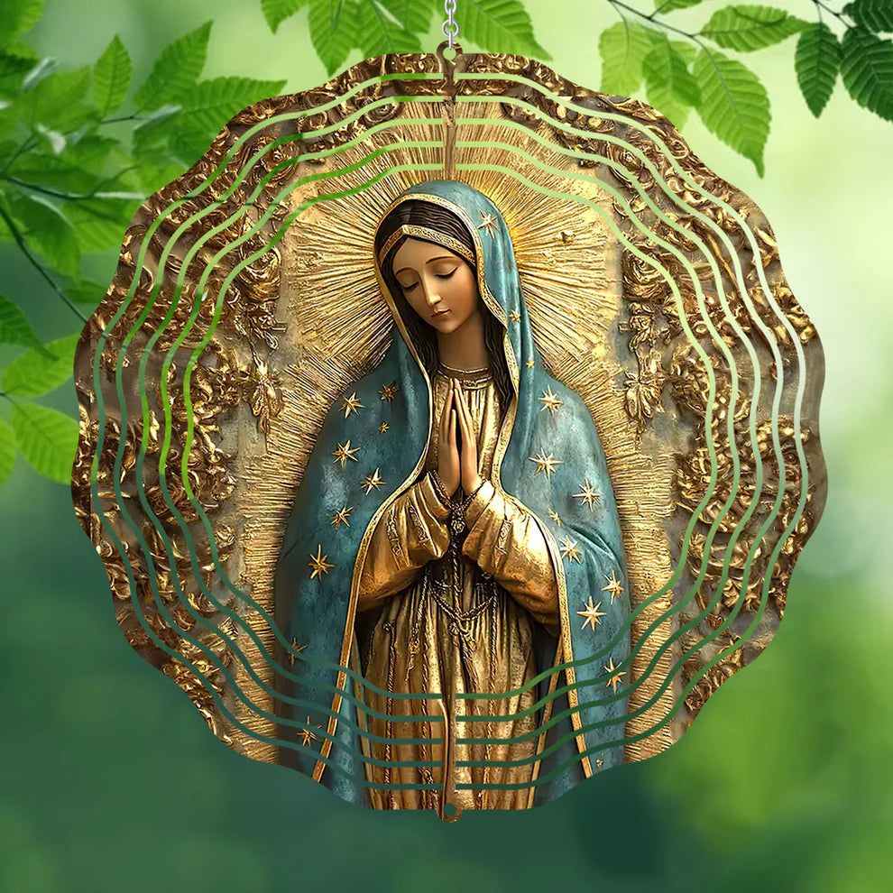 Vintage Style Virgin Mary - Wind Spinners