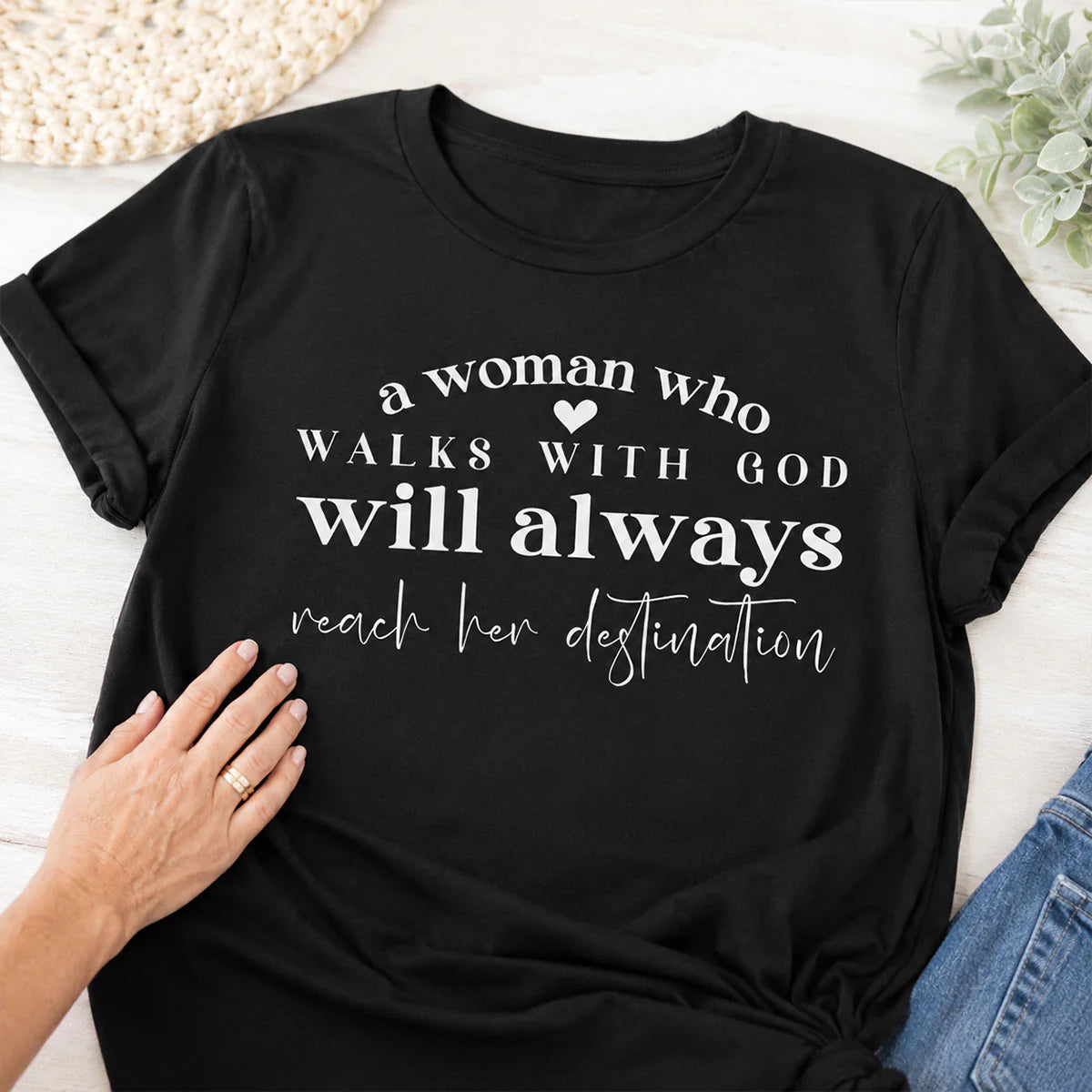 A Woman Who Walks With God | 2D Unisex T-shirt