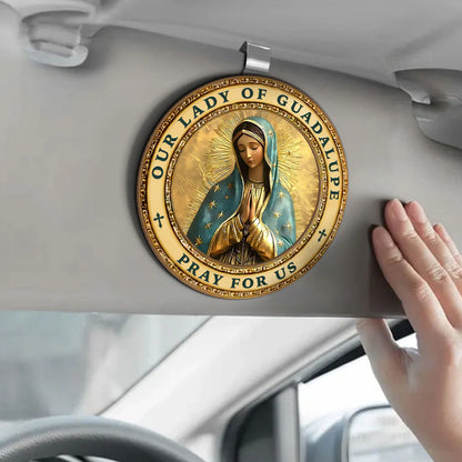 Mary My Guiding Light - Car Visor Clip