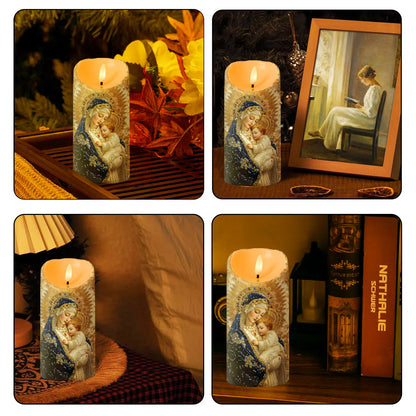 Holy Mother’s Tender Love - Flameless LED Candle