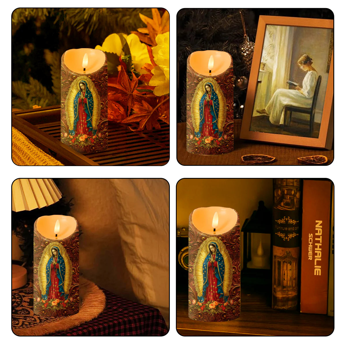 Our Lady Of Guadalupe - Flameless LED Candle