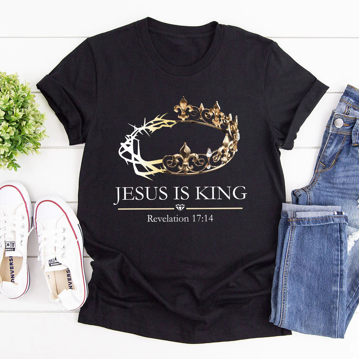 Jesus Is King | Personalized 2D Unisex T-shirt