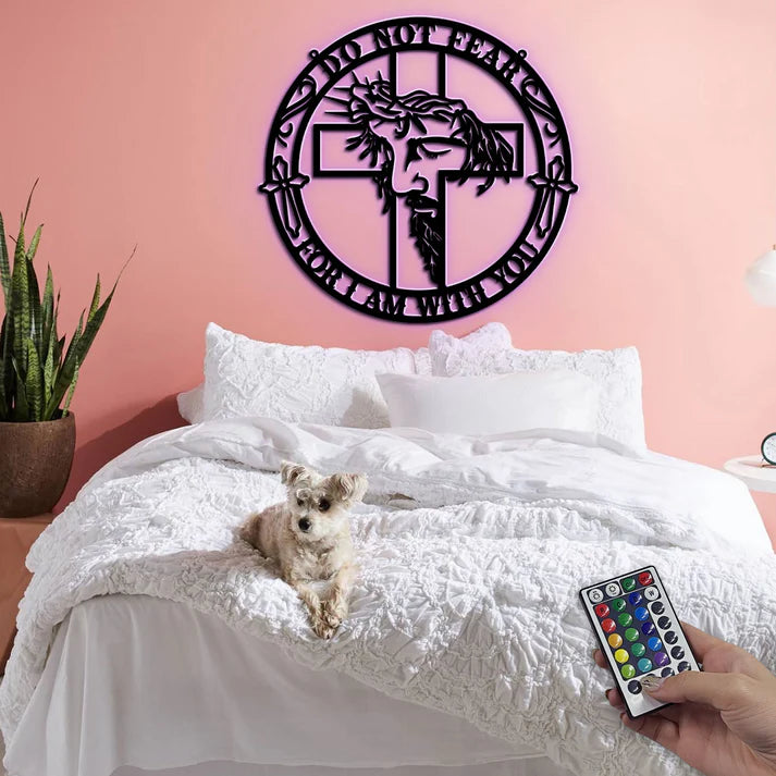 Fear Not For I Am With You - Metal Wall Art Sign