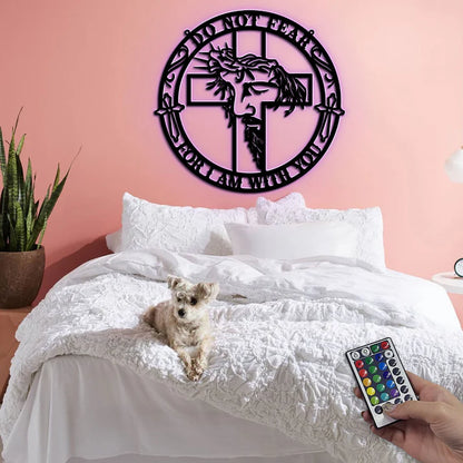 Fear Not For I Am With You - Metal Wall Art Sign