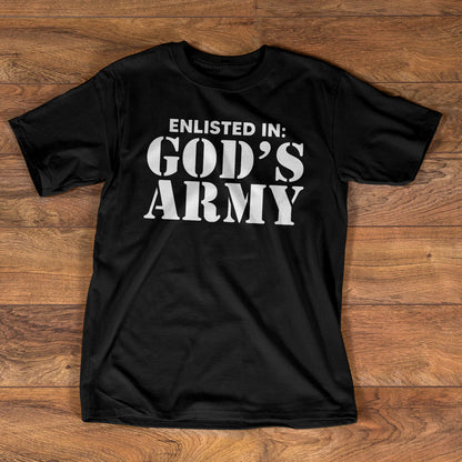 Enlisted In God's Army | 2D Unisex T-shirt